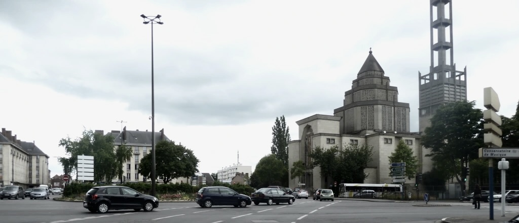 Amiens, eglise st Honore, Le perret. 